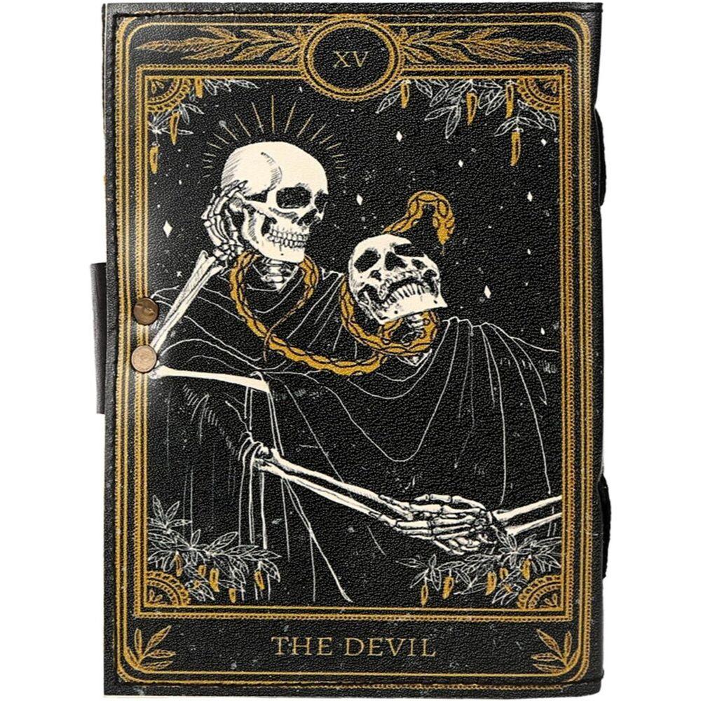 Книга заклинаний, дневник в кожаном переплете, бумажный гримуар, печатный дневник