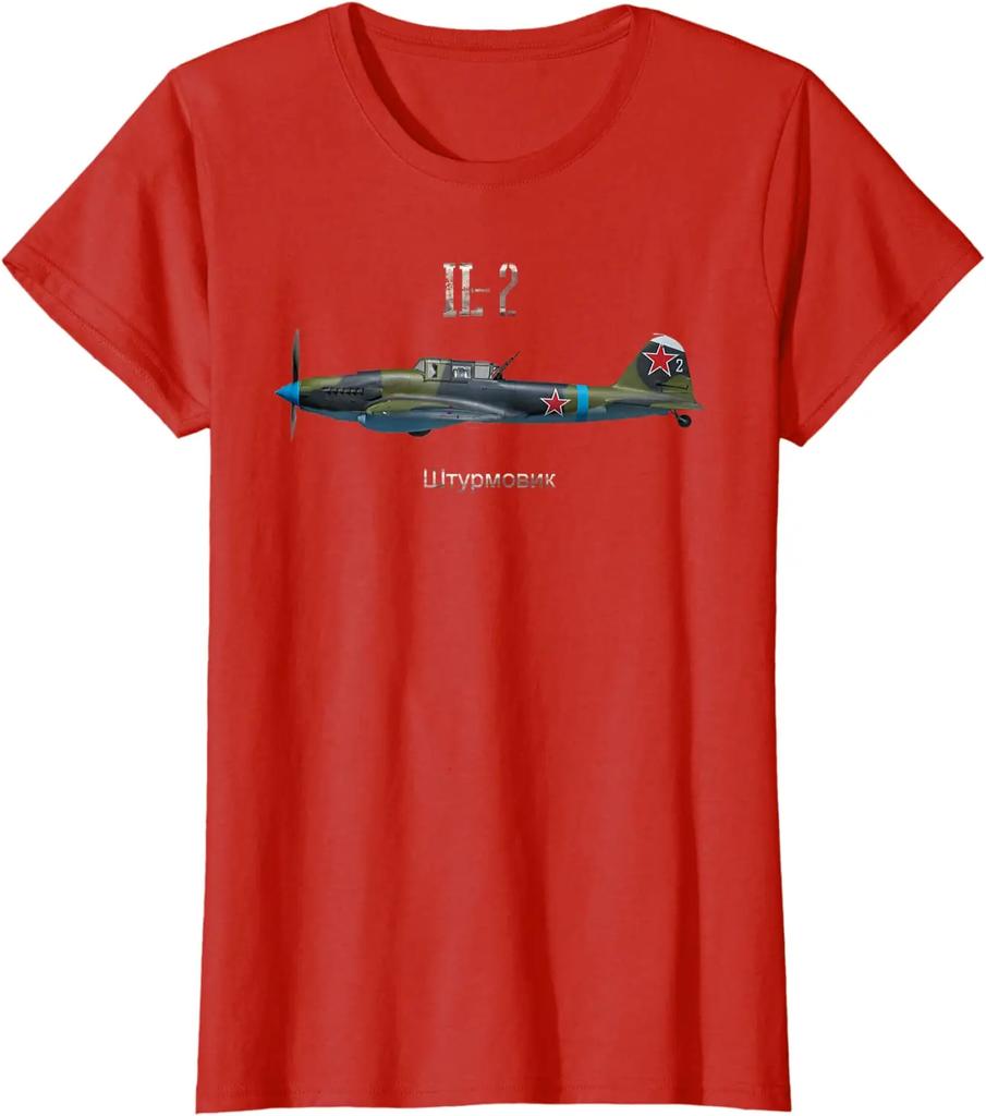 Soviet Air Force Il2 Schturmowik Attack Aircraft TShirt Summer Cotton Short Sleeve ONeck Mens T Shirt New S3XL
