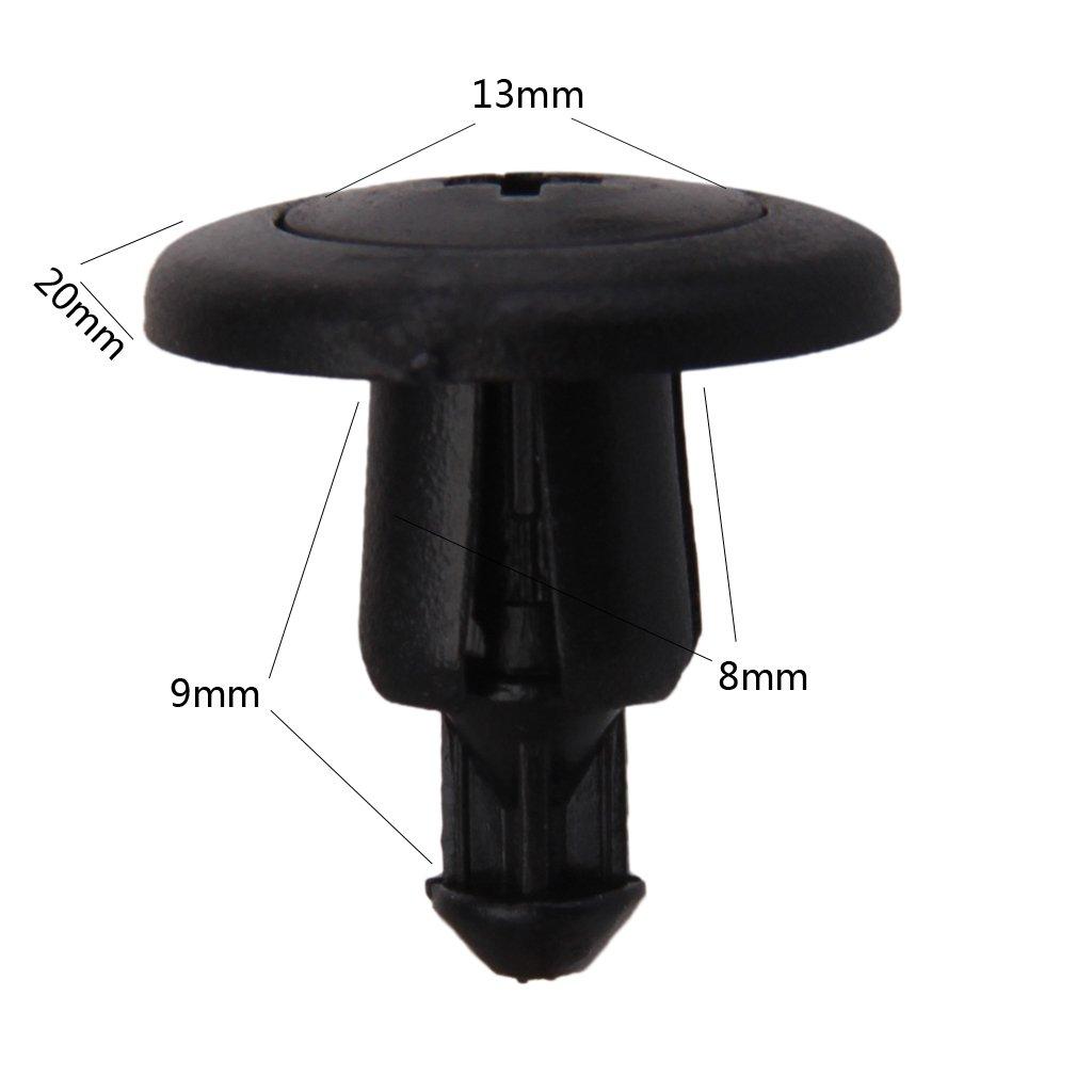 Пластиковый фиксатор бампера, клипса-пистон для Mazda BC1D-56-145, прибл.. 30 штук