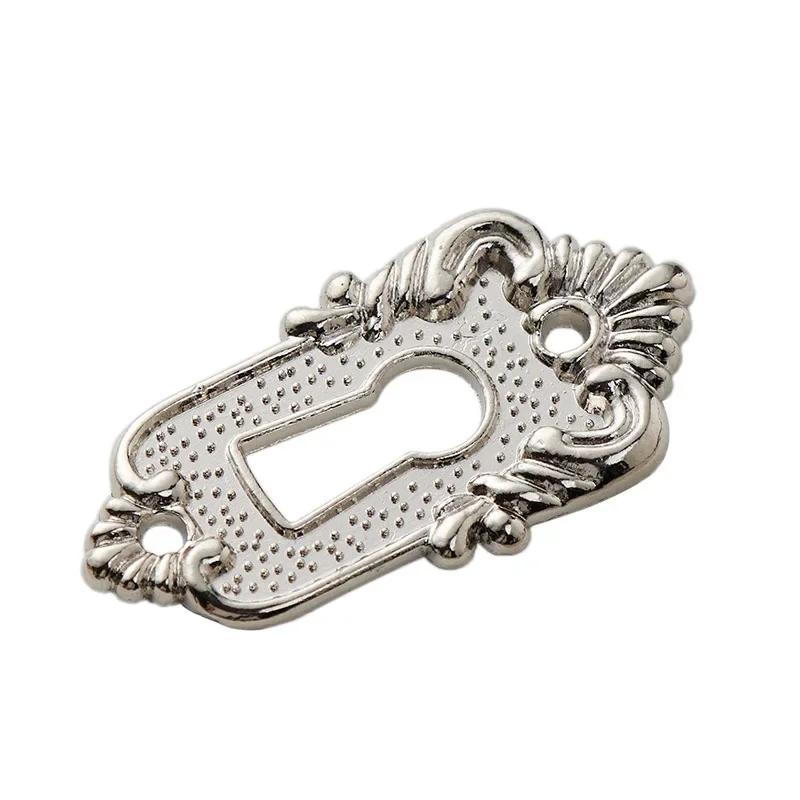 1/6 шт. Ключ для ящика Уголок Наклейка Крышка Европейский Винтаж Декоративная Кодовый Замок Деталь Сплав 45x23мм