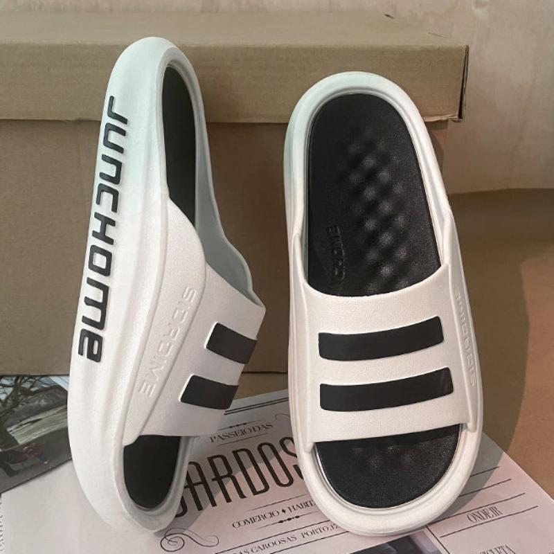 Тапочки для мужчин, домашние сандалии, мужские, для прогулок, дома, пляжа, нескользящая обувь, тренд 2024 года, повседневная, дизайнерская, роскошная, оригинальная