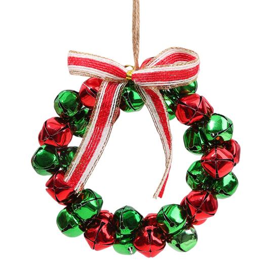 Колокольчики Венок Украшения Маленькие 8 Дюймов Рождественские Четкий Звук Колокольчики