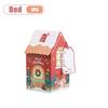 1-40PCS Christmas Themed Snowman Gingerbread House Cookie Box Decorative Gift Packaging for Holiday Candy Treats Party Present