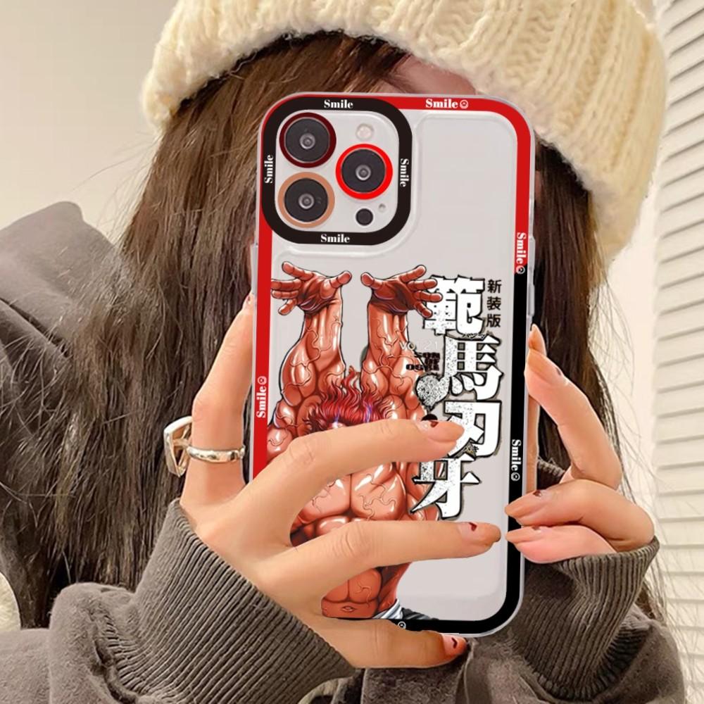 Чехол для телефона Baki из японского аниме для iPhone 15 14 13 12 11 Pro Max XS X XR Mini Защитная крышка