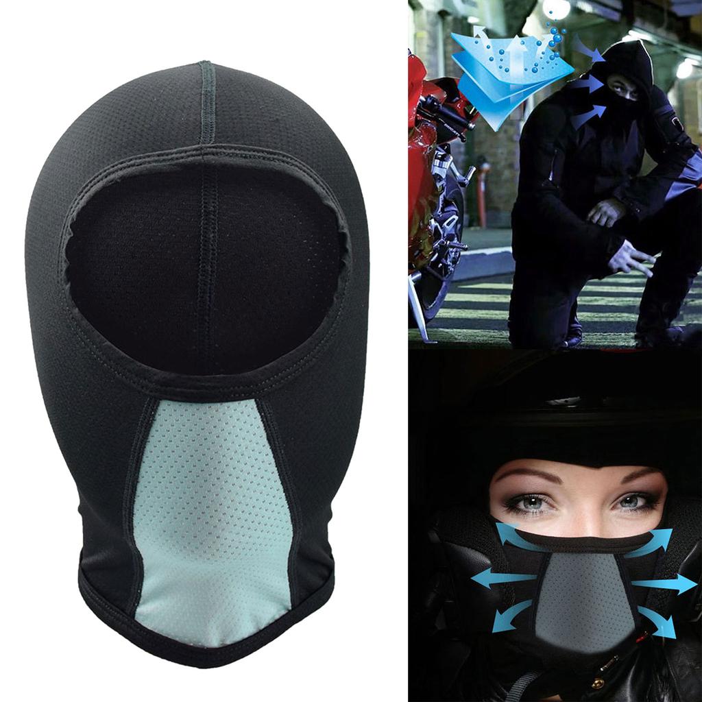 Дышащая Балаклава Мотоциклетная полнолицевая маска Мотоциклетная маска Мотокроссовый шлем Капюшон для езды на шее Мотоциклетный аксессуар