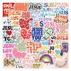 55 New Jesus Loves You Graffiti Stickers Decorate Notebook Suitcase Mobile Phone DIY Stickers
