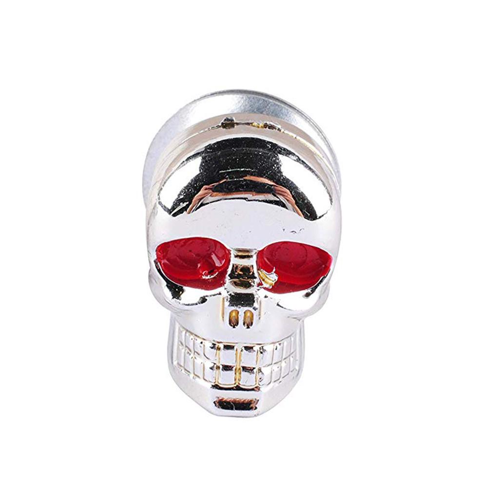 4Pcs 3D Skeleton Motorcycle License Plate Screw Fasteners