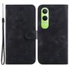 For OnePlus Nord CE4 Lite 5G/Oppo K12x 5G (China) Wallet Case PU Leather Phone Cover Flower Imprinted