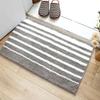 Absorbent Bathroom Mat Non-Slip Floor Rug Shower Entryway Bedroom Doorway Modern Stripe Design