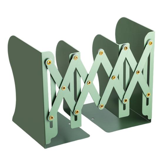 Metal Bookend Retractable Desktop Book Stand Space-saving Book Organizer Holder for Home School Office