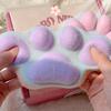 Cute Jumbo Squishy Flocking Cat Paw Stress Relief Toy Extra Large Sensory Fidget Toys For Kids Adults Anxiety Relaxation