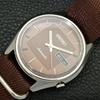 ВИНТАЖНЫЕ МУЖСКИЕ АВТОМАТИЧЕСКИЕ ЧАСЫ SEIKO ЯПОНИЯ 7009A С КОРИЧНЕВЫМ ЦИФЕРБЛАТОМ a701391-5