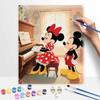 Disney Микки и Минни Маус играют на пианино, масляная живопись по номерам, набор для творчества. ручная работа DIY painting украшение дома подарки