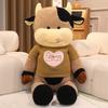 Large Sweater Cow Doll Plush Toy Cow Doll Girl Sleeping Soothing Doll Birthday Gift