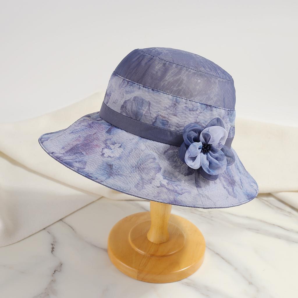 Eugen yarn sun hat elegant basin hat women's spring summer fashion thin mother sun hat in the elderly sun hat