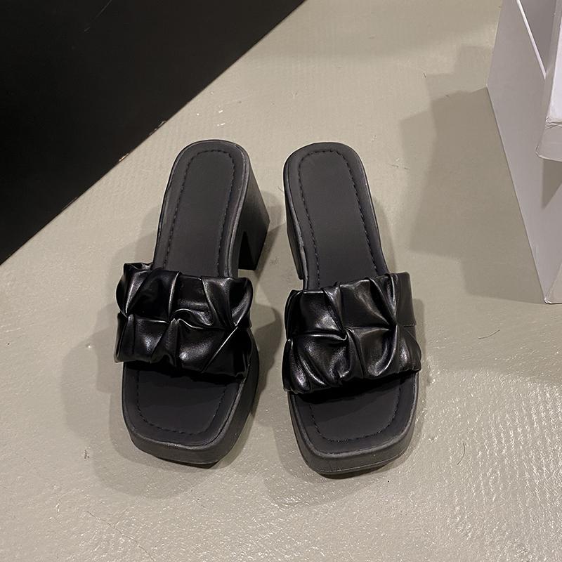 Thick-heeled Waterproof Platform Thick-soled Sandals for Women New Summer Fashion High-heeled Shoes for Women