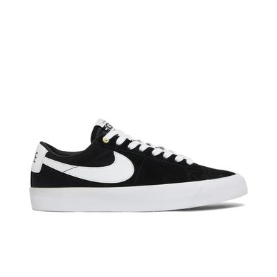 Zoom Blazer Low Pro GT SB 'Черный Белый' (унисекс) Черные / Черные / Коричневые с белым подошвой Кеды для скейтбординга DC7695 002