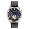 Leather Strap Open Heart Blue Dial Automatic NH9136-02L Men's Watch