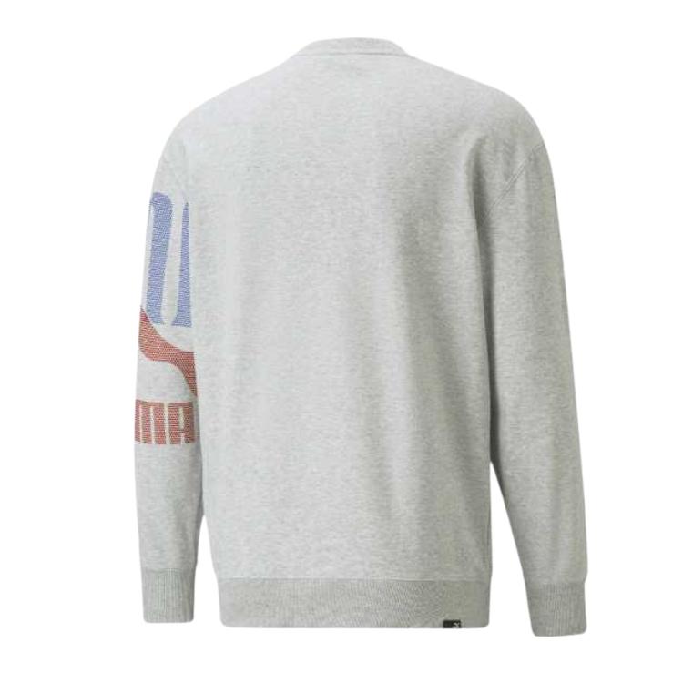Puma Comfortable Breathable Skin-Friendly Soft Long Sleeve Sweatshirt Men Sweatshirt Gray 620426-04