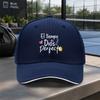 pc Spanish Inspirational Quote Adjustable Sandwich Baseball Cap Fashionable Versatile Couple Hat Duckbill Cap Suitable for Out