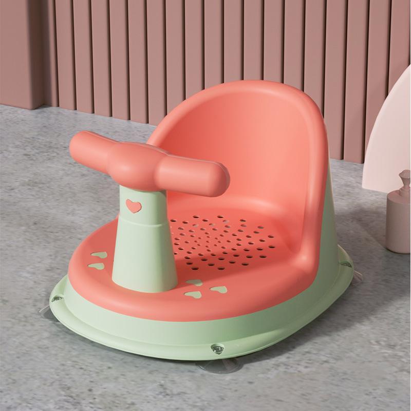 Kids Portable Bath Seat Anti-Slip Stable Safe Shower Stand for Newborn Infants Toddlers Home Bathroom Bathing Care Accessories