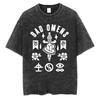 Streetwear Bad Omens Band Music Tour Washed T Shirt Retro 90s Men Women Clothing T-shirt Casual Oversized Tees