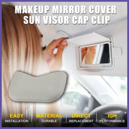 No.964201MA0A Makeup Mirror Cover Sun Visor Cap Clip for Nissan Grey 1Set