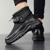 Fashion Plus Velvet Warm Snow Boots Winter Texture Comfortable and Cold-proof Men's Boots Non-slip Outdoor Casual Ankle Boots