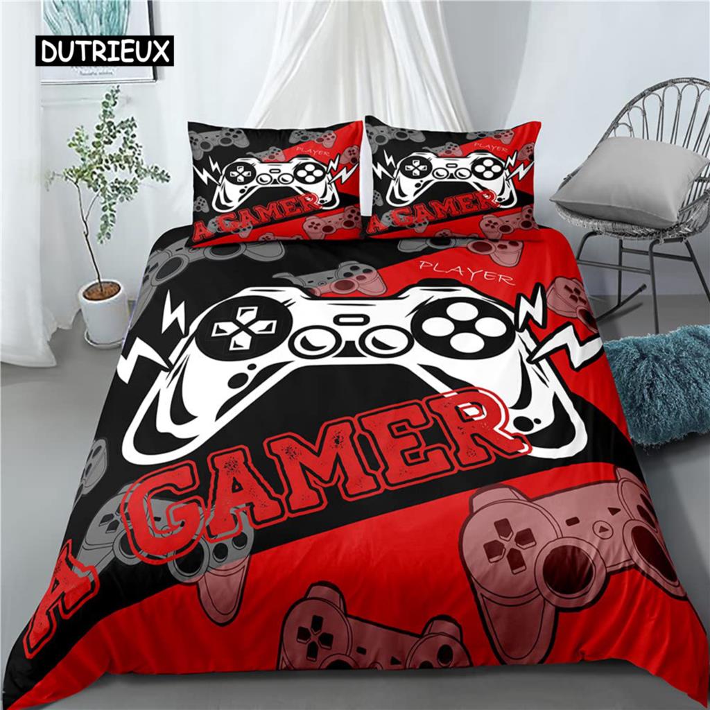 Комплект постельного белья Game Duvet Cover Set Game Contoller для детей, мальчиков, подростков, игровой комплект постельного белья Double Queen King Size из полиэстера