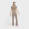 Nike Женская вязаная укороченная футболка с коротким рукавом Chill Knit