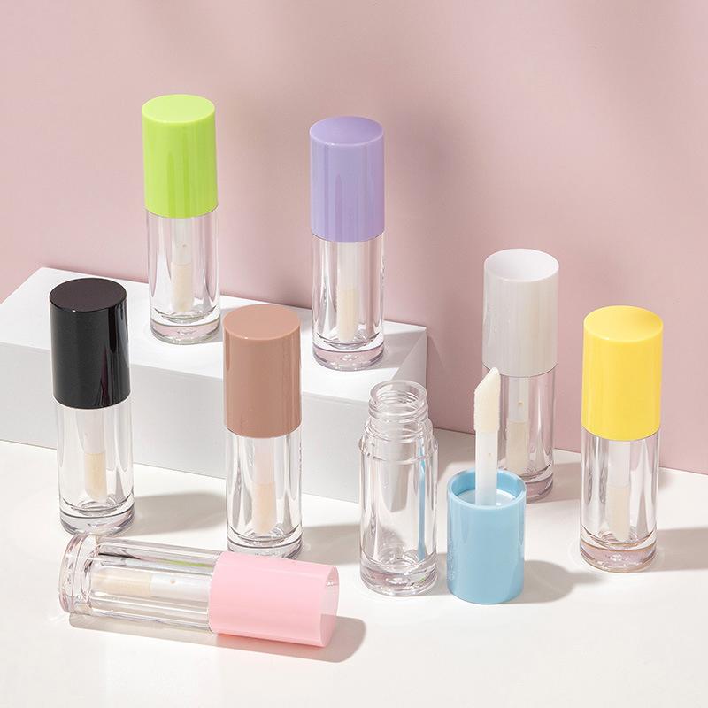 6Ml Diy Large Bristles Make-Up Lege Lippenstift Lipgloss Tubes Hoge Kwaliteit Transparante Cosmetische Verpakking Container