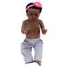 Кукла-реборн с полным телом из винила, 24 дюйма, афроамериканская черная кукла для девочек, подарочный набор для