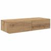 VidaXL Wall Shelf with Drawers Artisan Oak Engineered Wood 859985