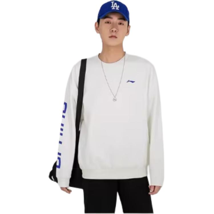 Свитшот унисекс из коллекции спортивной моды Li Ning Белый YWDU373-1