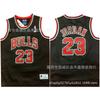 Chicago Bulls 23 Michael Jordan 1998 NBA All-Star Game Retro Basketball Jersey Cotton Black Embroidered Gold White