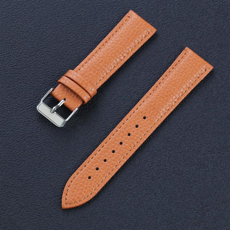Цветной ремешок для часов из натуральной кожи - Мягкий, водонепроницаемый и прочный с пряжкой-штифтом, доступен в размерах 10~22 мм