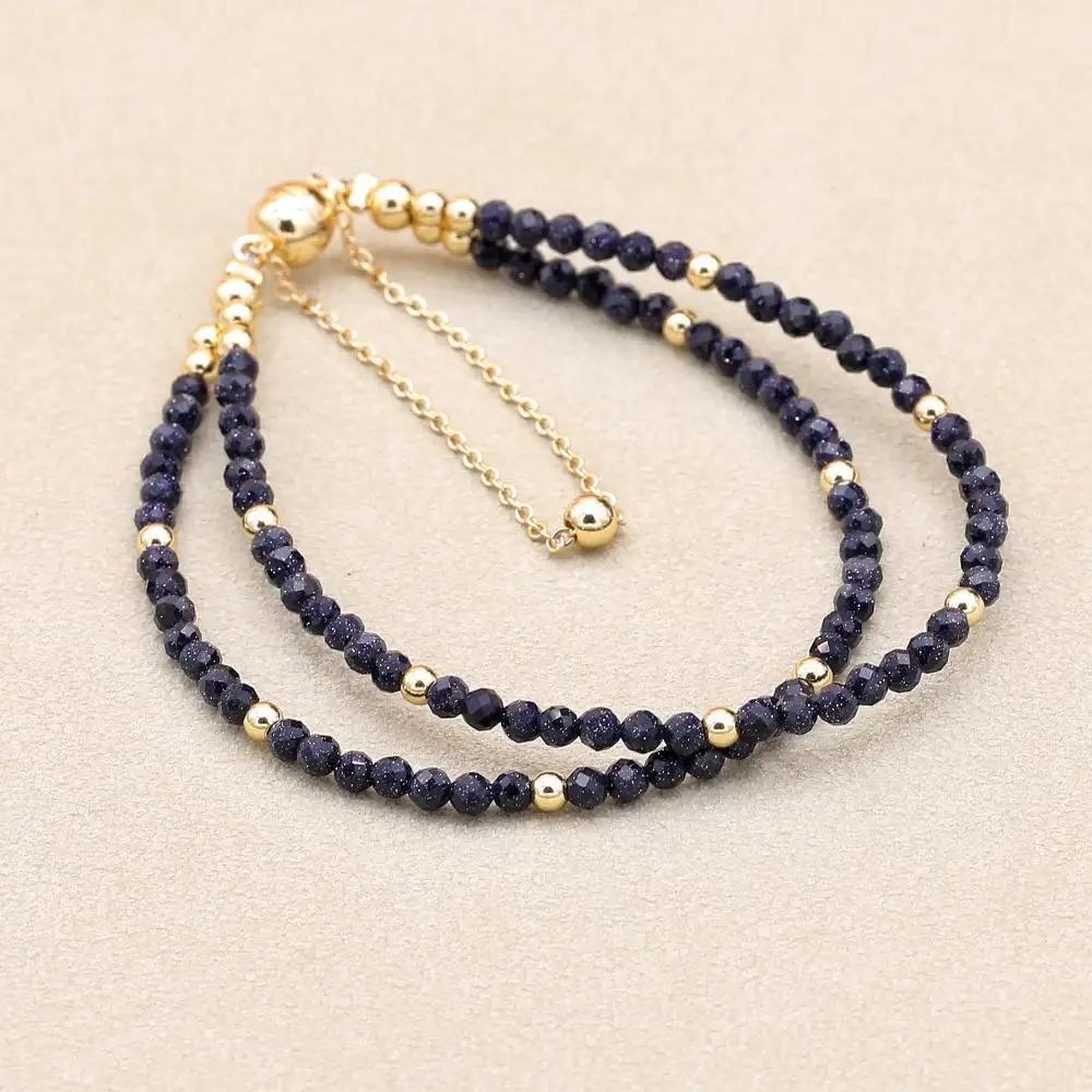 3 мм бусины морганиты в форме сердца магнитные браслеты из нитей элегантный богемный браслет из бисера женские модные ювелирные изделия подарки