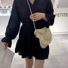 Новая соломенная сумка для женщин Сумки Посланники Летняя Бохо Кисточка Crossbody Плечо Пляжная сумка Клапан CLE