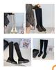 2023 Women's Over-the-Knee Black Knight Boots: Trendy, Thick-Soled, Large Size Autumn/Winter European Style