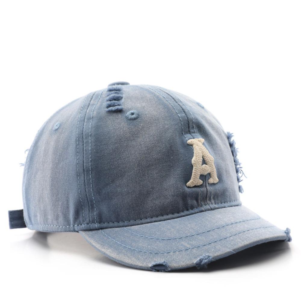 Embroidered Embroidery Letter Baseball Hat Retro Sun Hat Fashion Men Baseball Cap  Outdoor