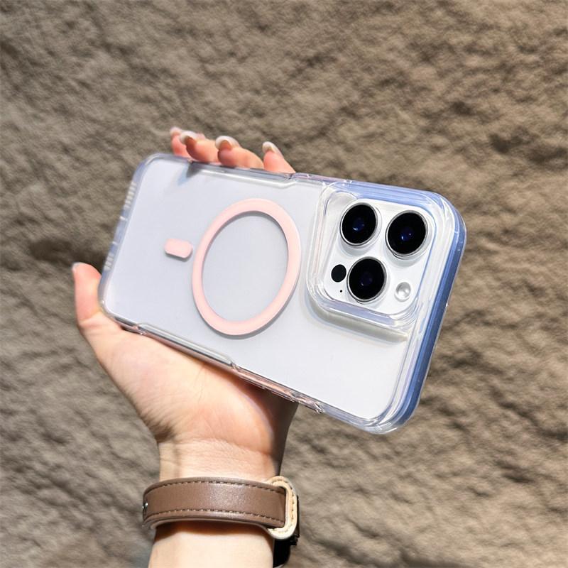 Роскошный беспроводной зарядный Magsafe прозрачный чехол для iPhone 15 16 14 13 11 12 Pro Max Plus 11 магнитный противоударный мягкий бампер