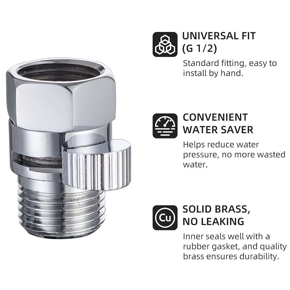 Женский Мужской Душевой Переключатель Латунные Клапаны Регулировки Потока Воды Биде Спрей