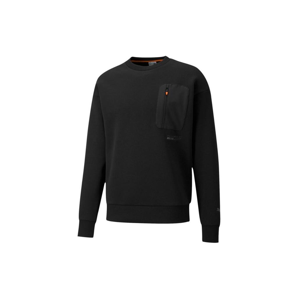 Puma Толстовка с круглым вырезом Protec.t с передним карманом на молнии, мужские топы, черный 534404-01