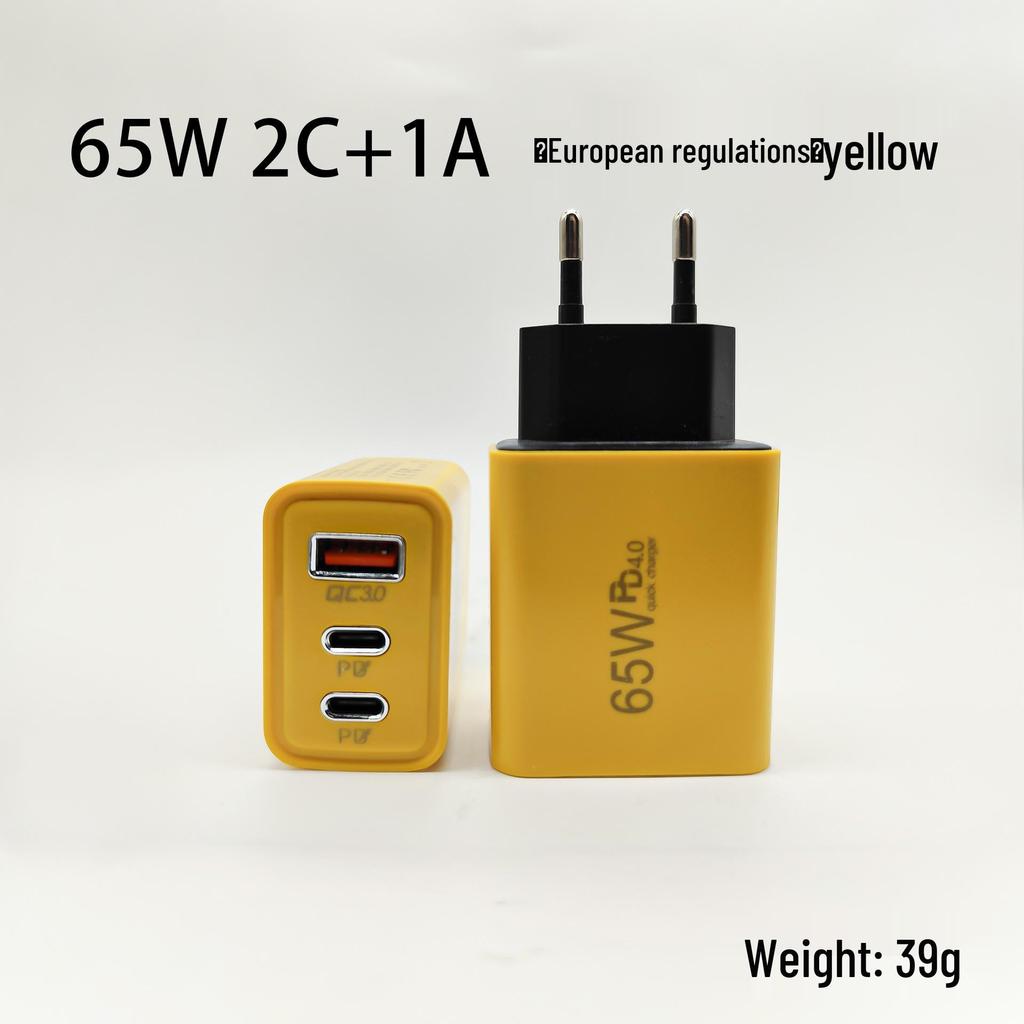 Многопортовое быстрое зарядное устройство 120 Вт: Два USB и два Type-C, совместимость с США и ЕС