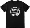 100% Electric T-Shirt Unisex Black Eco Graphic Tee