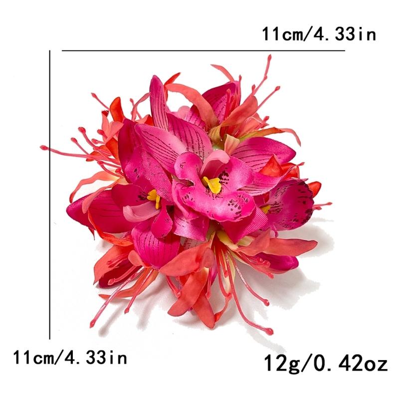 Tropical Flower Hair Clip Floral Hairpin Barrette Hair Decoration Hair Accesories For Bridal And Everyday Hairstyles
