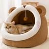 Cat House for All Seasons  Semi-enclosed Cat Bed  Villa Autumn and Winter Cat House  Removable and Washable Dog House  Pet Supplies