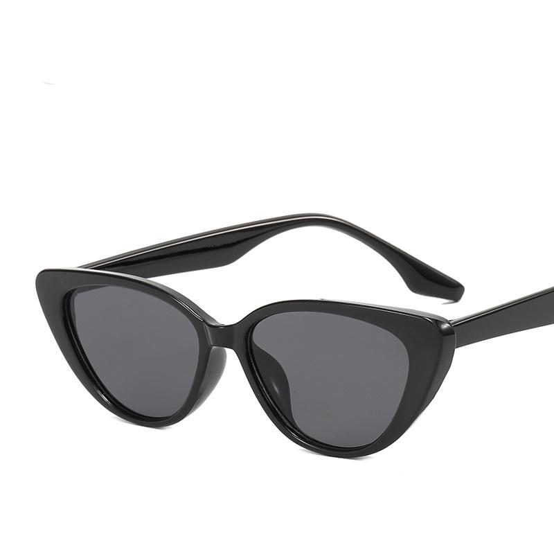 Очки Солнцезащитные очки в маленькой оправе Треугольные модные кошачий глаз Индивидуальные ретро Простые аксессуары