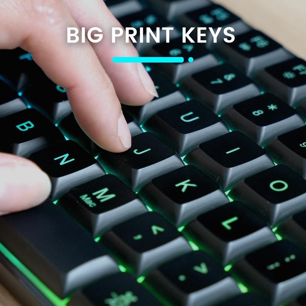 II Backlit Keyboard Wired English Layout Pantograph Keys PERIBOARD-329