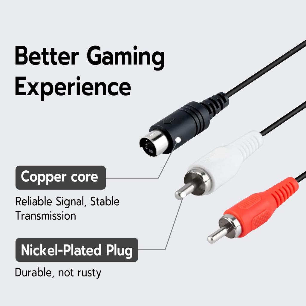 Gam3Gear S-Video Cable Compatible with Nintendo GameCube, N64, and SNES